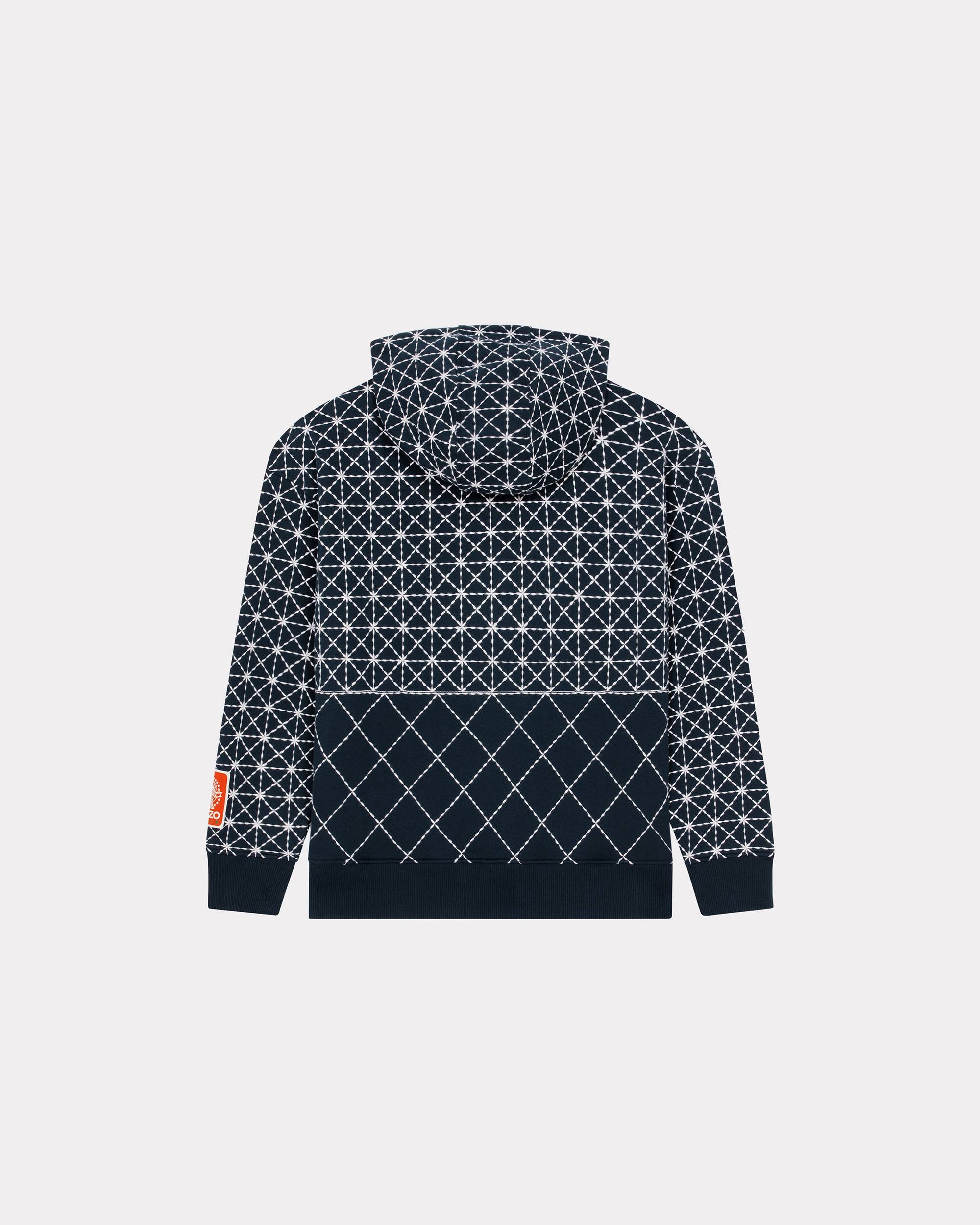 'KENZO Sashiko Stitch' oversized hooded sweatshirt - 2