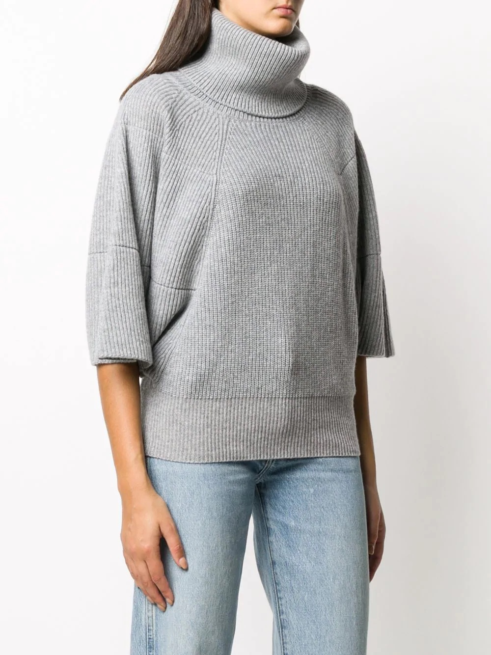 roll-neck cashmere jumper - 3