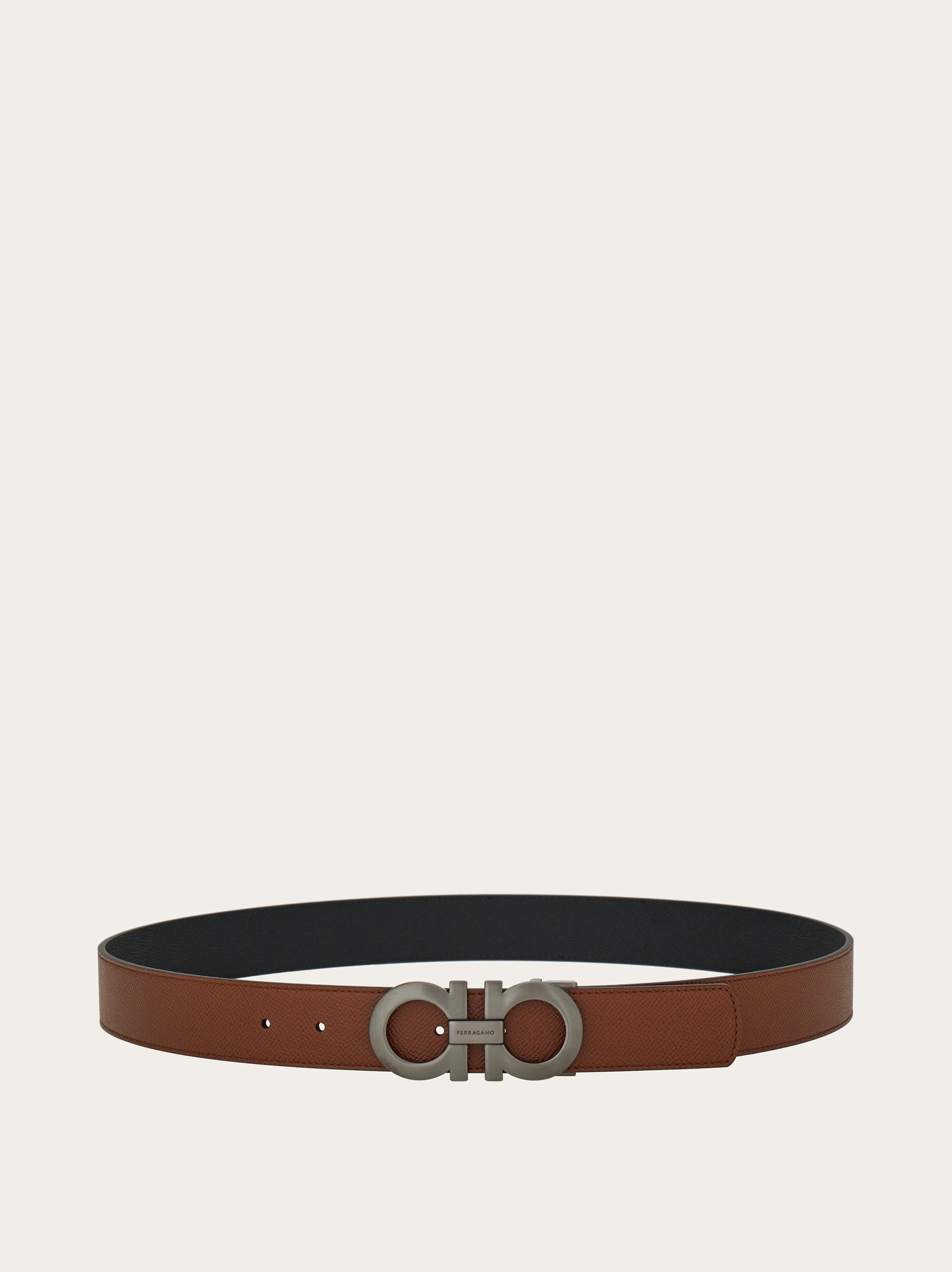Reversible and adjustable Gancini belt - 3