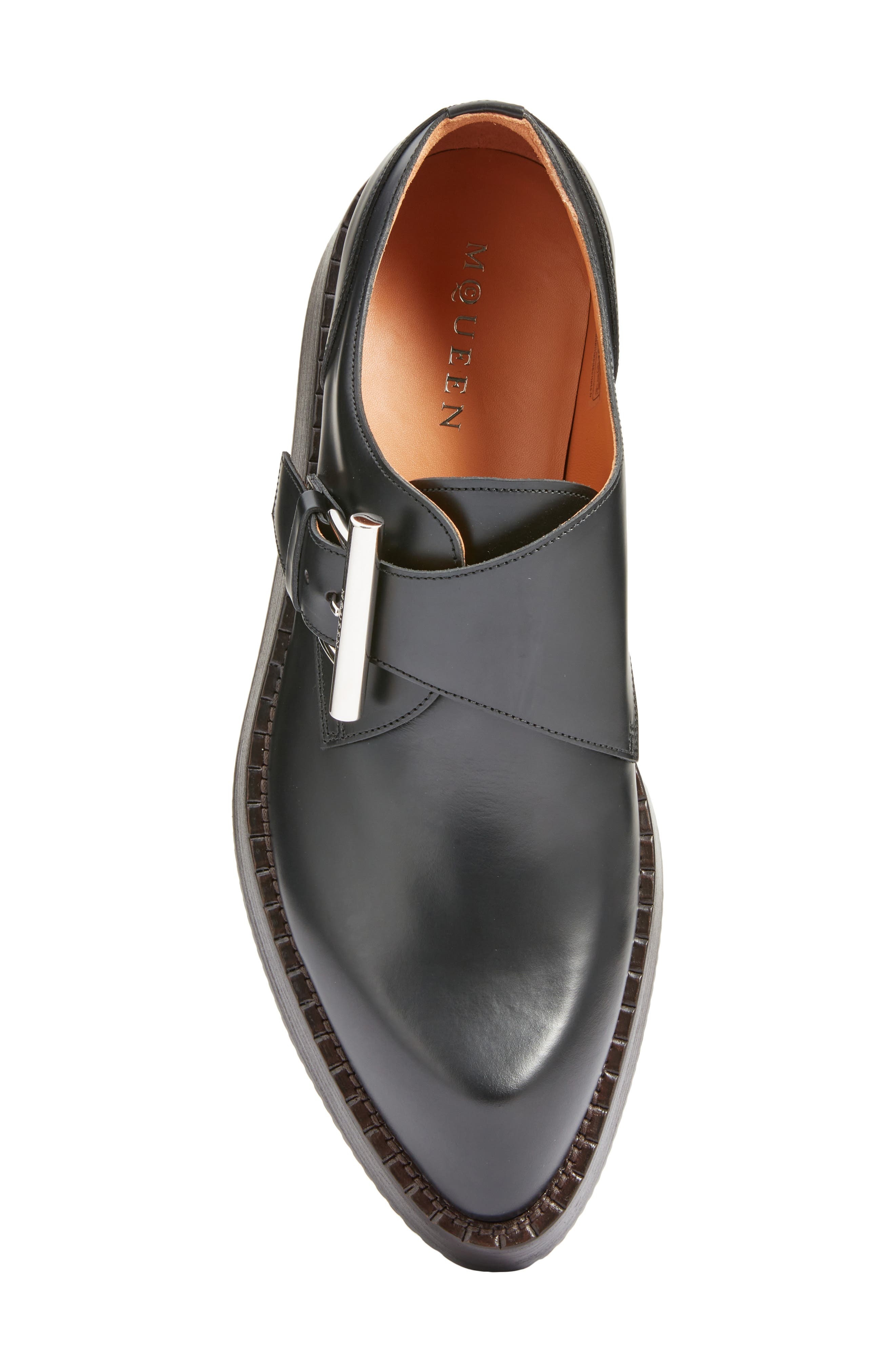McQueen T-Bar Creeper Loafer in Black/Silver at Nordstrom - 5