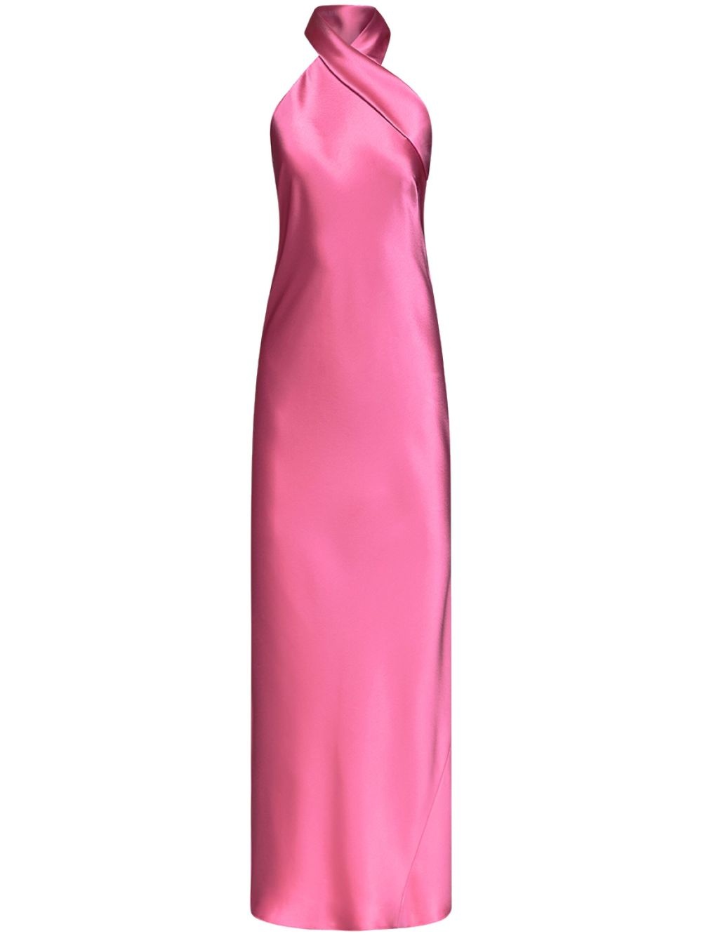 Pandora halterneck satin dress - 1