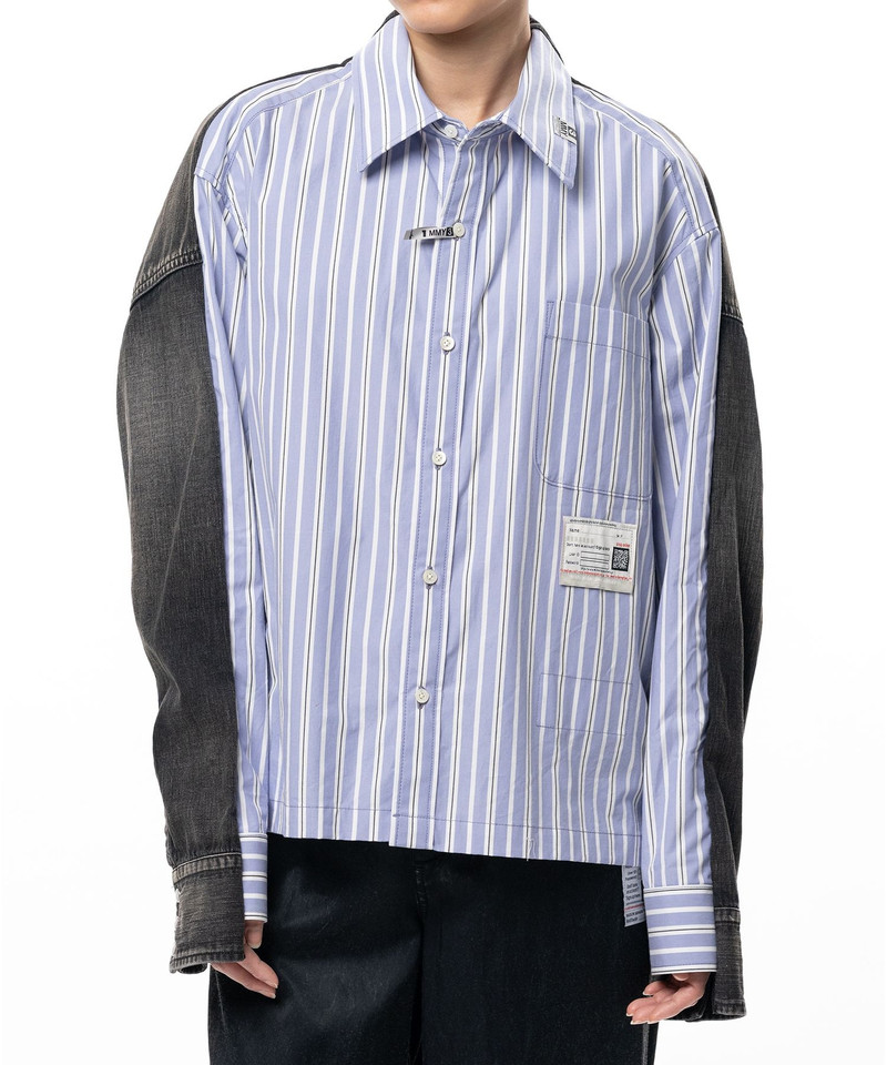 Front Back Combined Stripe Shirt 13