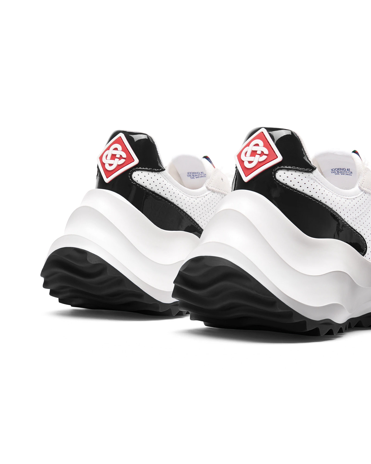 Mens Atlantis White & Black Sneaker - 10