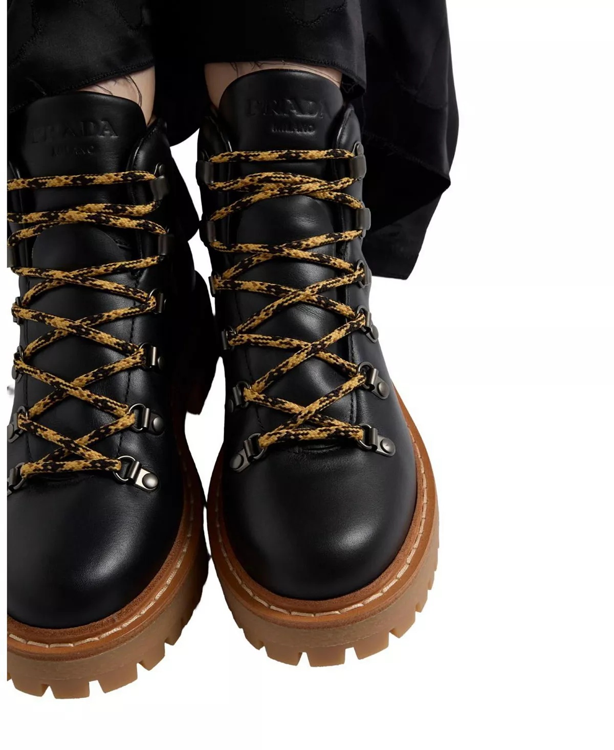 Women's Leather Laced Booties - 2