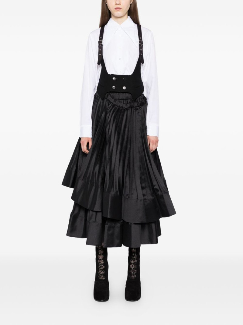 Noir Kei Ninomiya oversize collar elastic shirt outlook