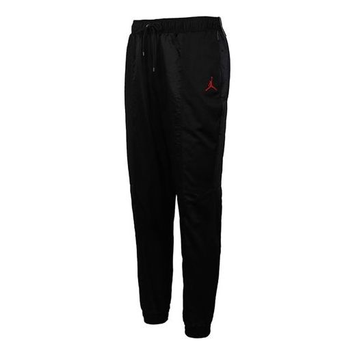 Air Jordan Red jumpman Logo Sports Long Pants Black AV1306-010 - 1