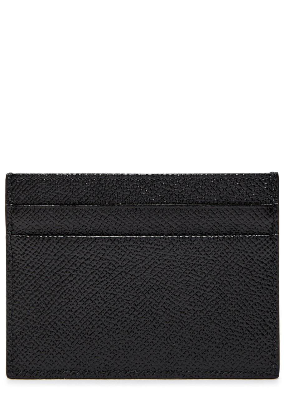 Dolce & Gabbana Logo Pebbled Leather Card Holder - 2