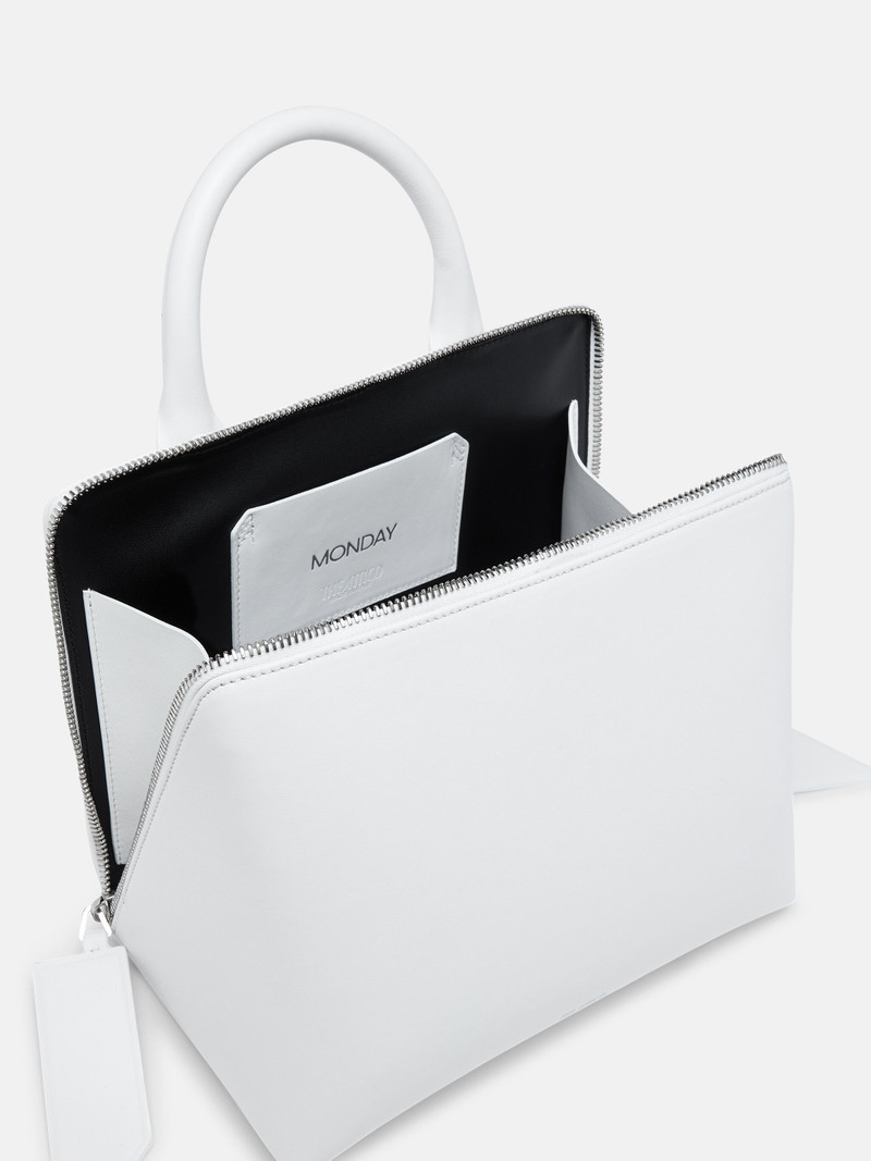 ''MONDAY'' WHITE TOP HANDLE 3