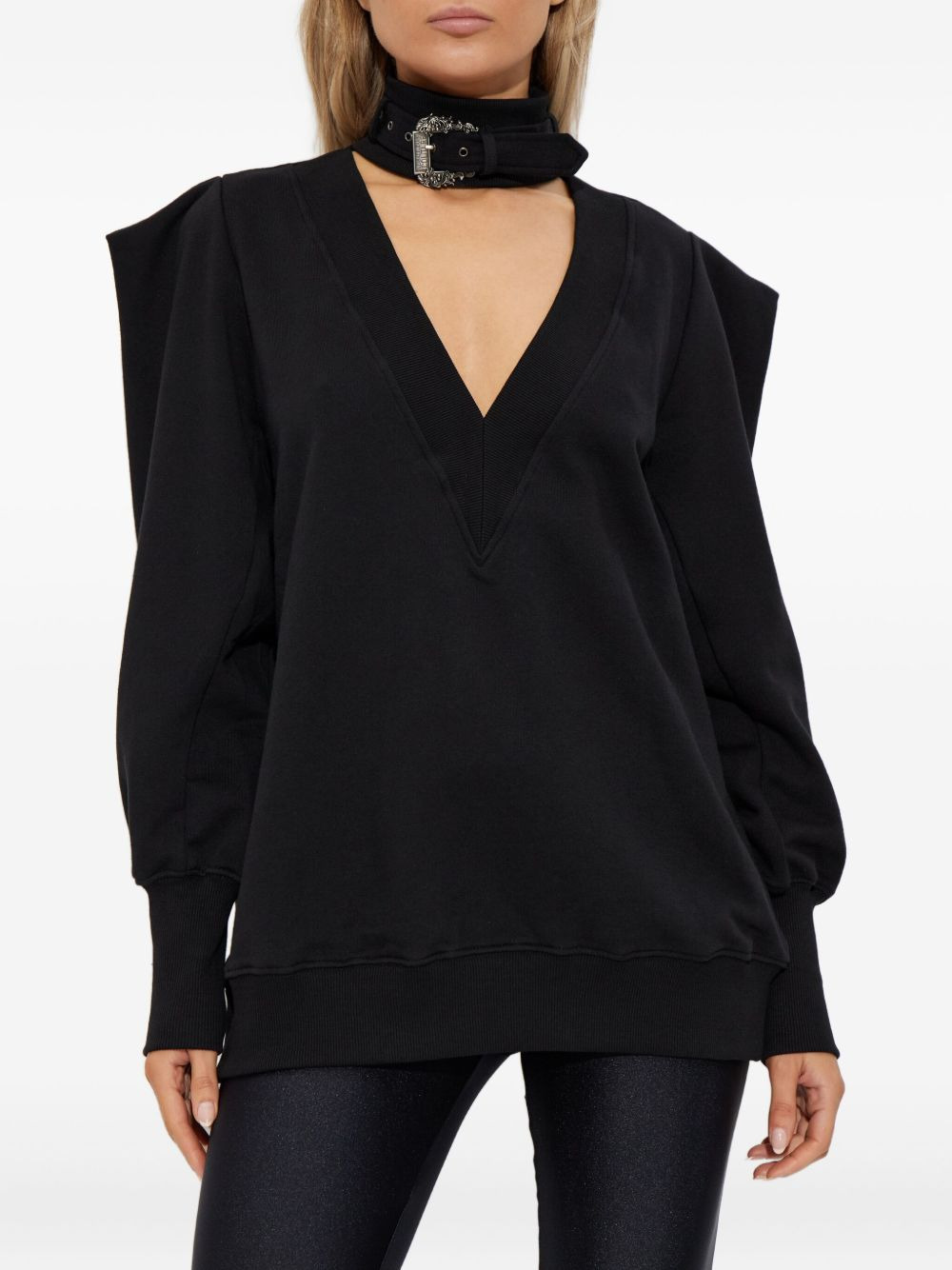 buckle-embellished sweatshirt - 3