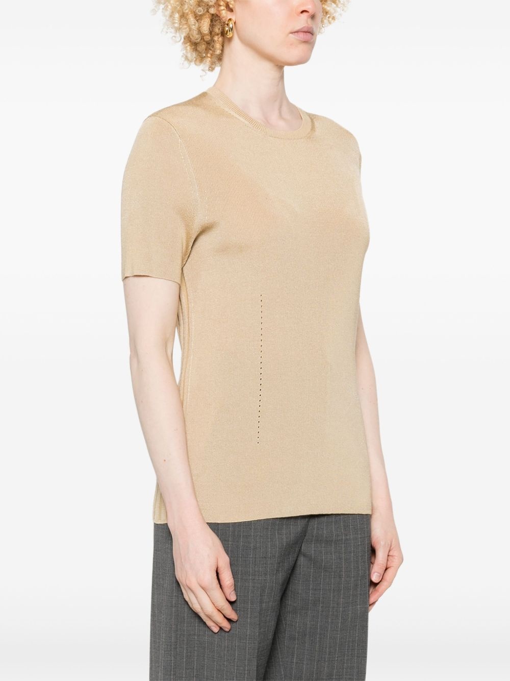 ribbed T-shirt - 3