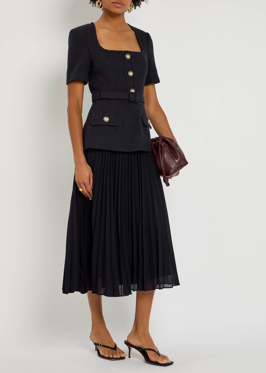 Rebecca Vallance Jonie Layered Tweed Midi Dress - 4