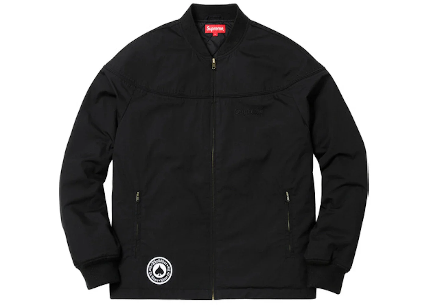 Supreme Thrasher Poplin Crew Jacket Black - 1