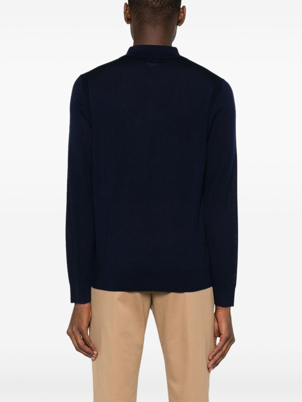 merino-wool polo shirt - 4