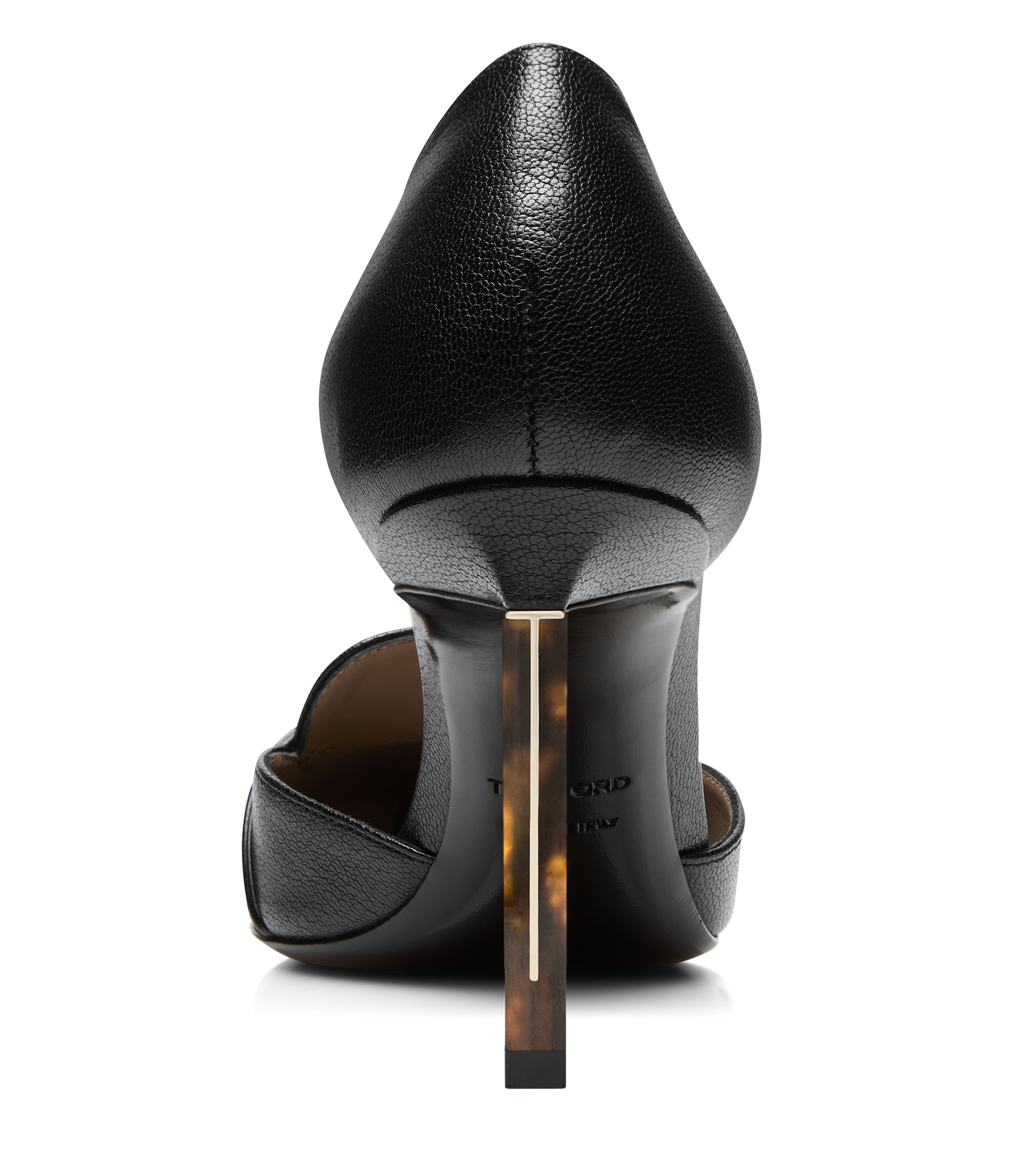SUPPLE GRAIN LEATHER EVA D'ORSAY PUMP - 5