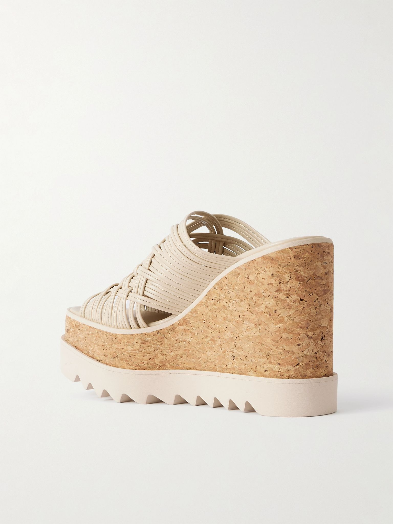 Sneak-Elyse woven wedge mules Ecru - 3