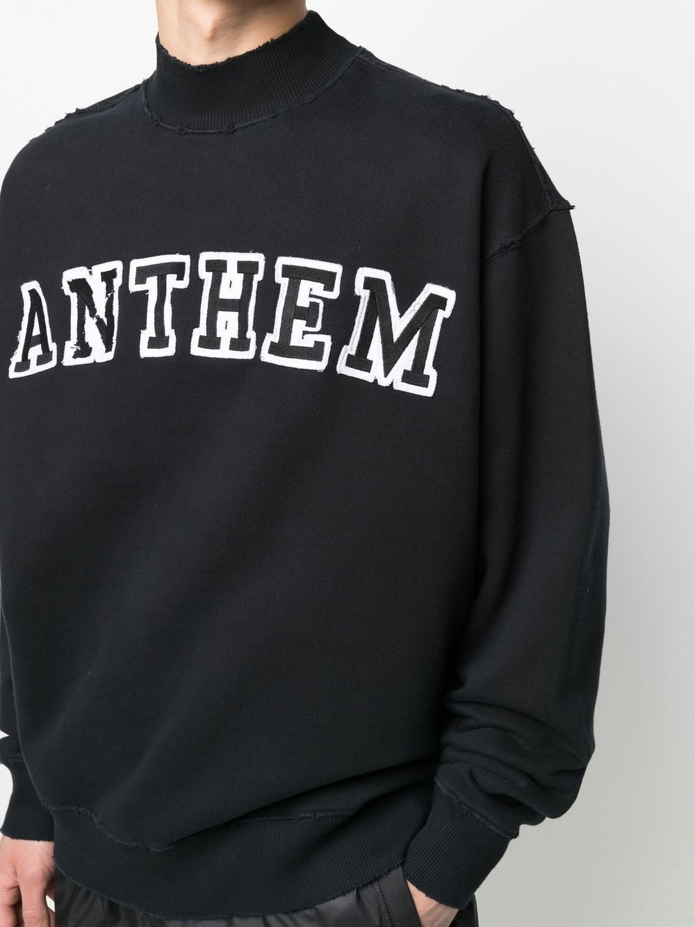 embroidered-logo cotton sweatshirt - 5