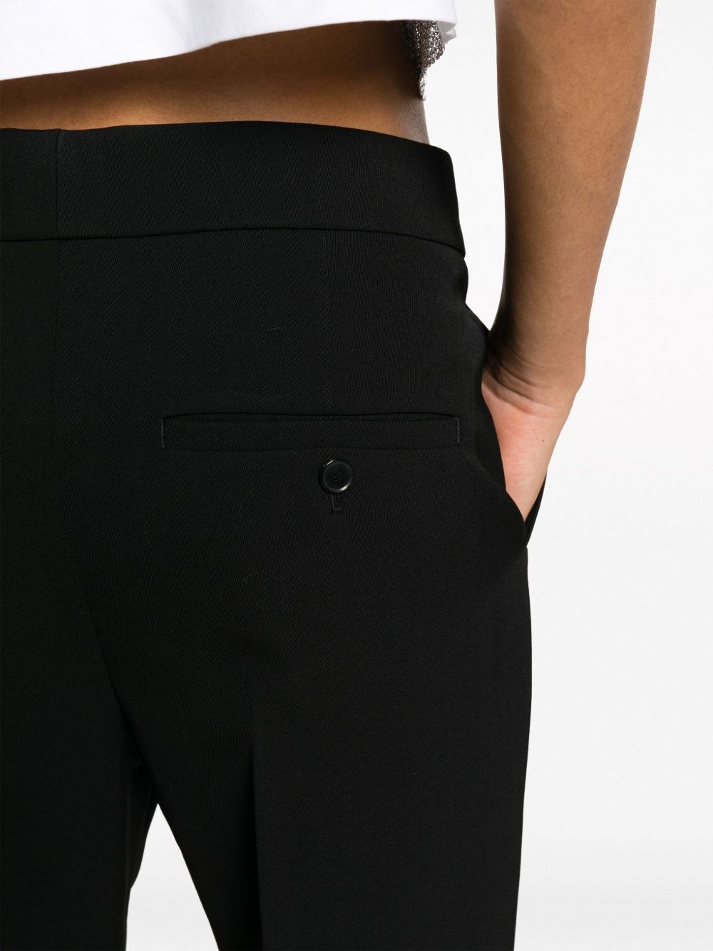 flared-leg wool trousers - 5