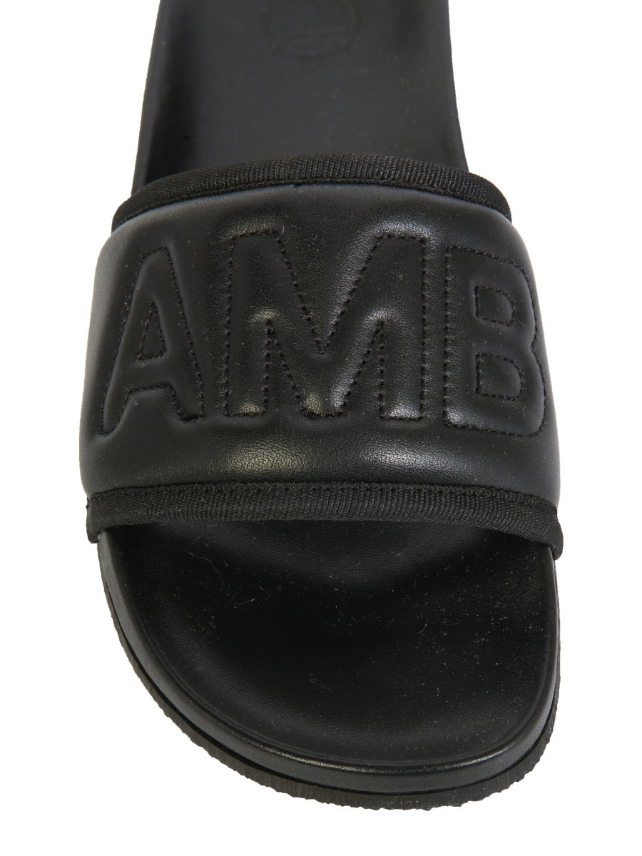 Leather Slide Sandals - 4