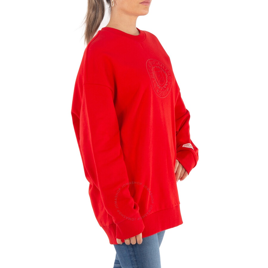 Stella McCartney Red 2001 Logo Crest Embroidred Sweatshirt - 5
