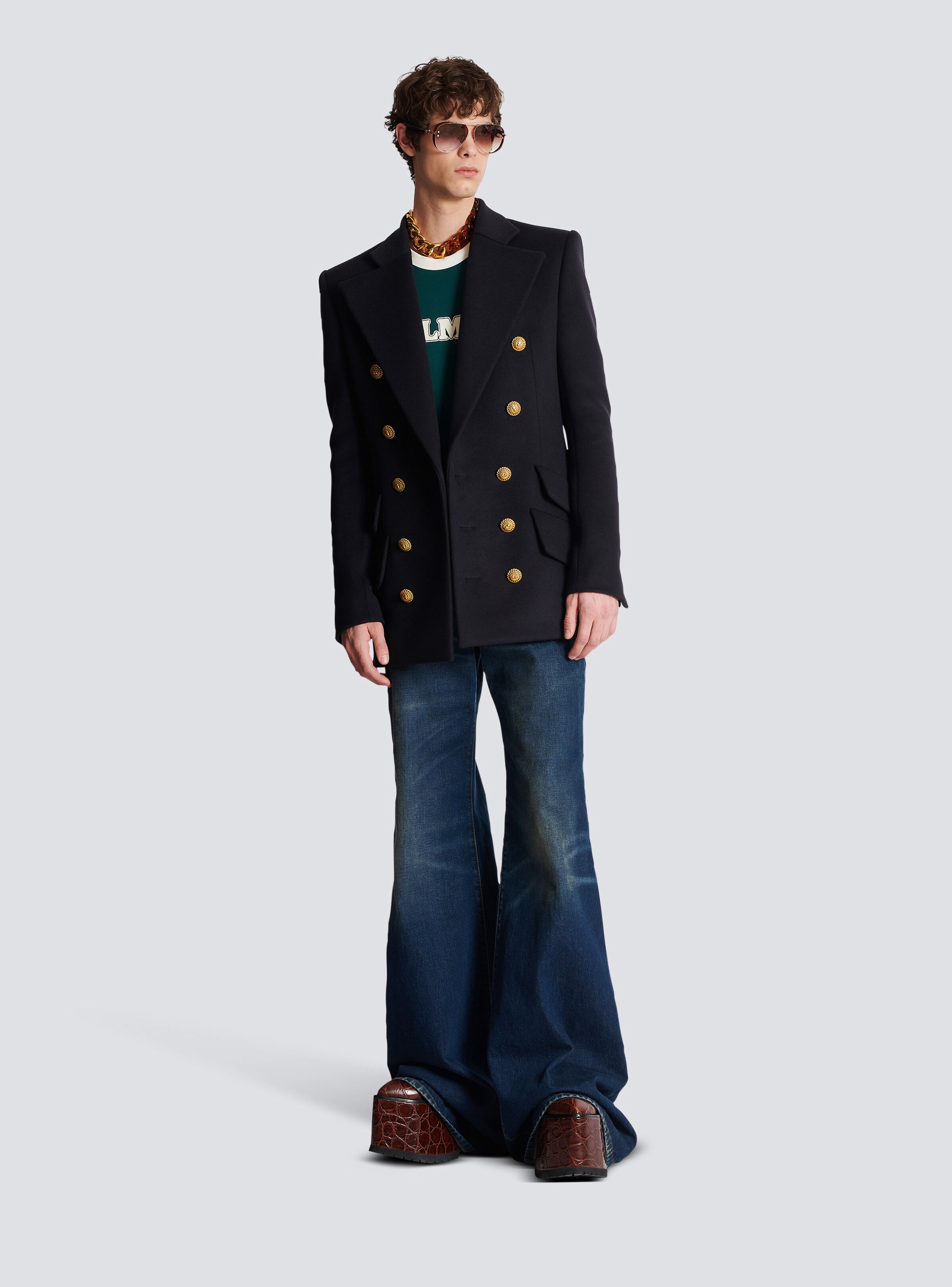 Short military-style coat - 2