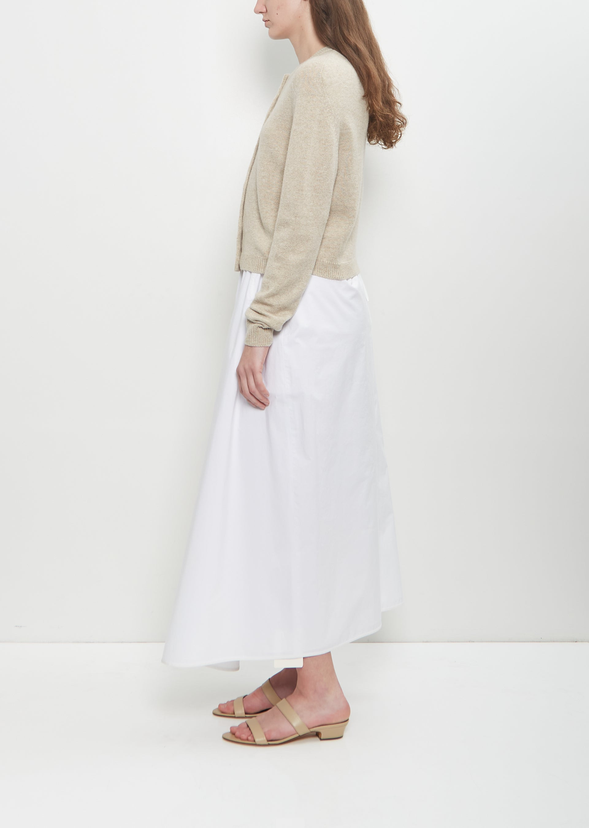 Cashmere Wool Bow Cardigan - 2
