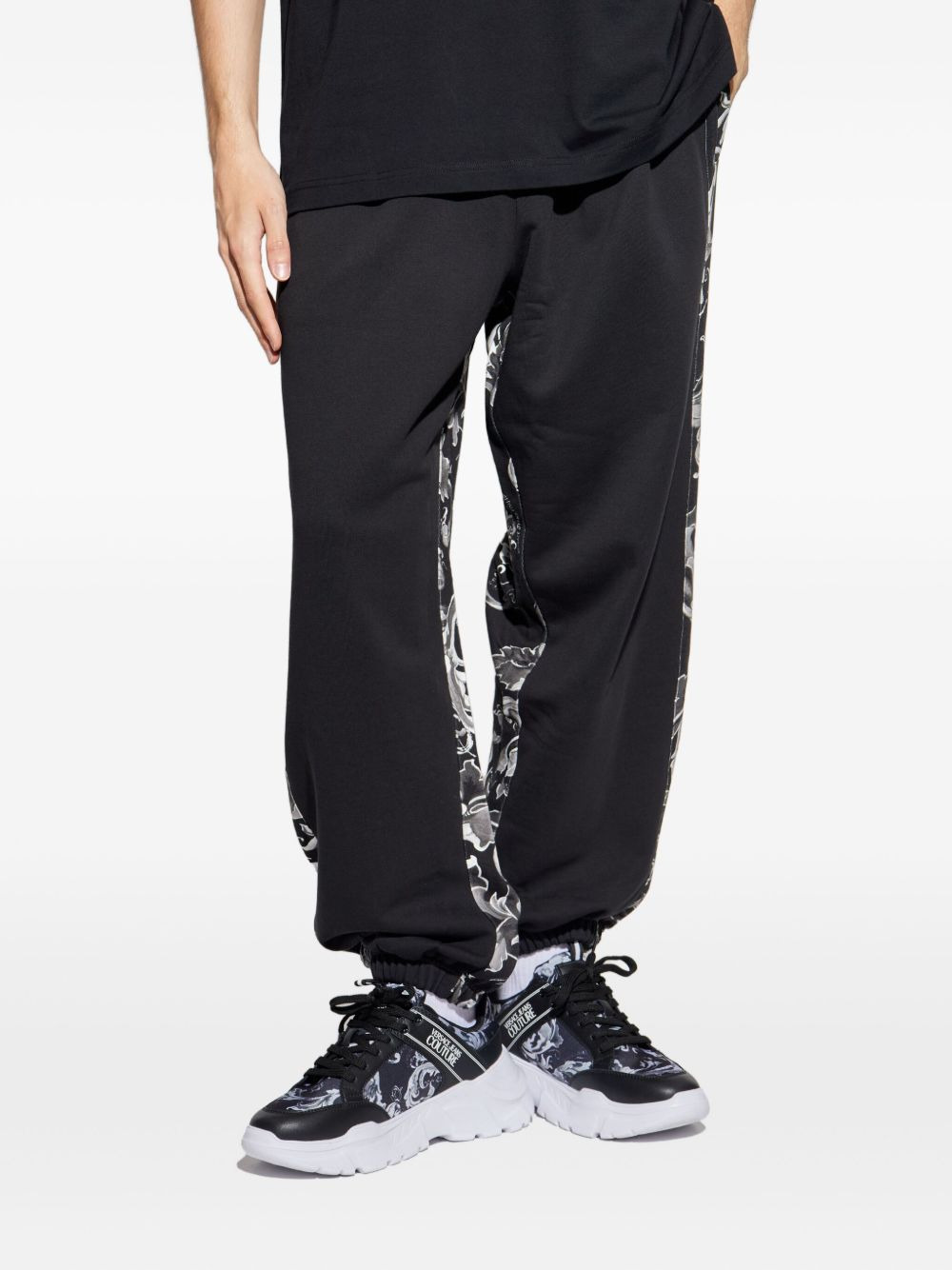 floral-panelled trousers - 3