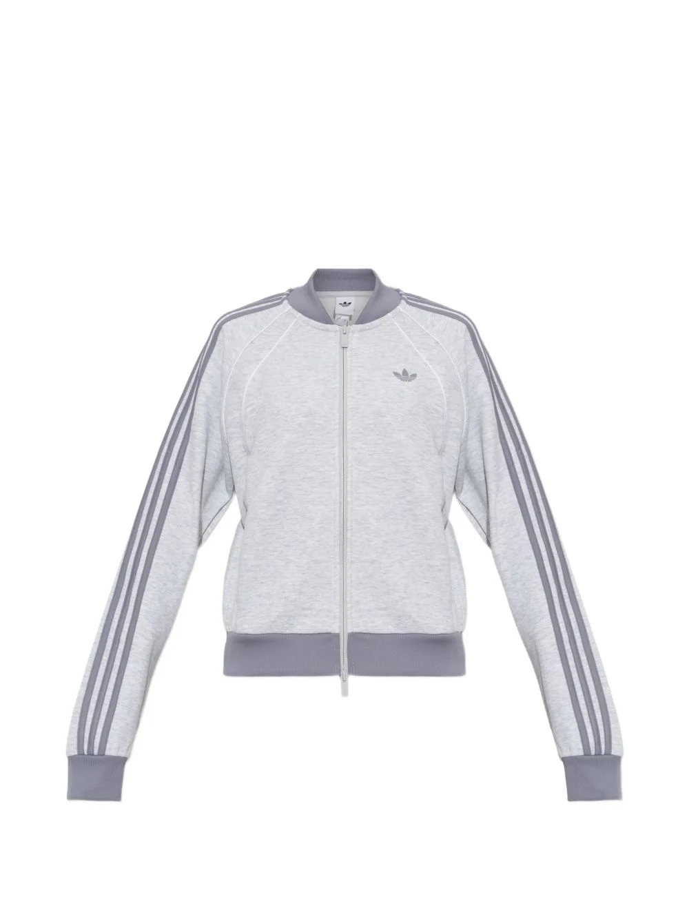 logo-embroidered stripe-detail sweater - 1