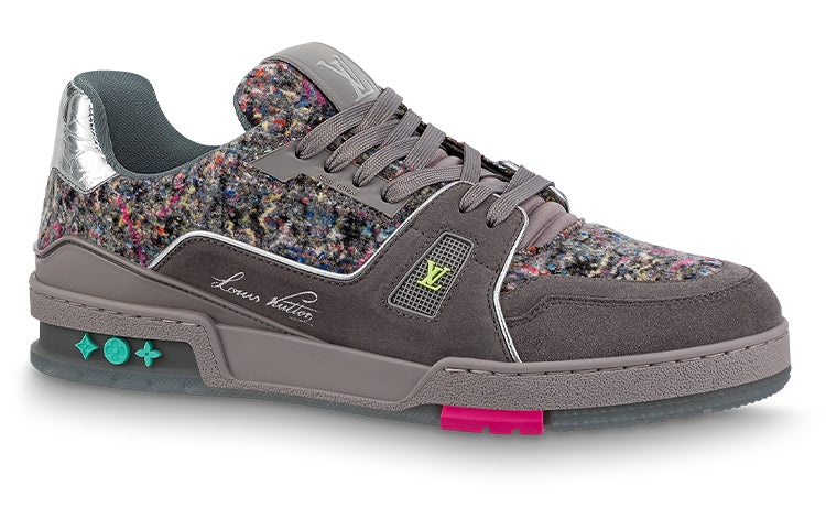 LOUIS VUITTON LV Trainers 'Grey with Colorful Mesh' 1A998B - 2