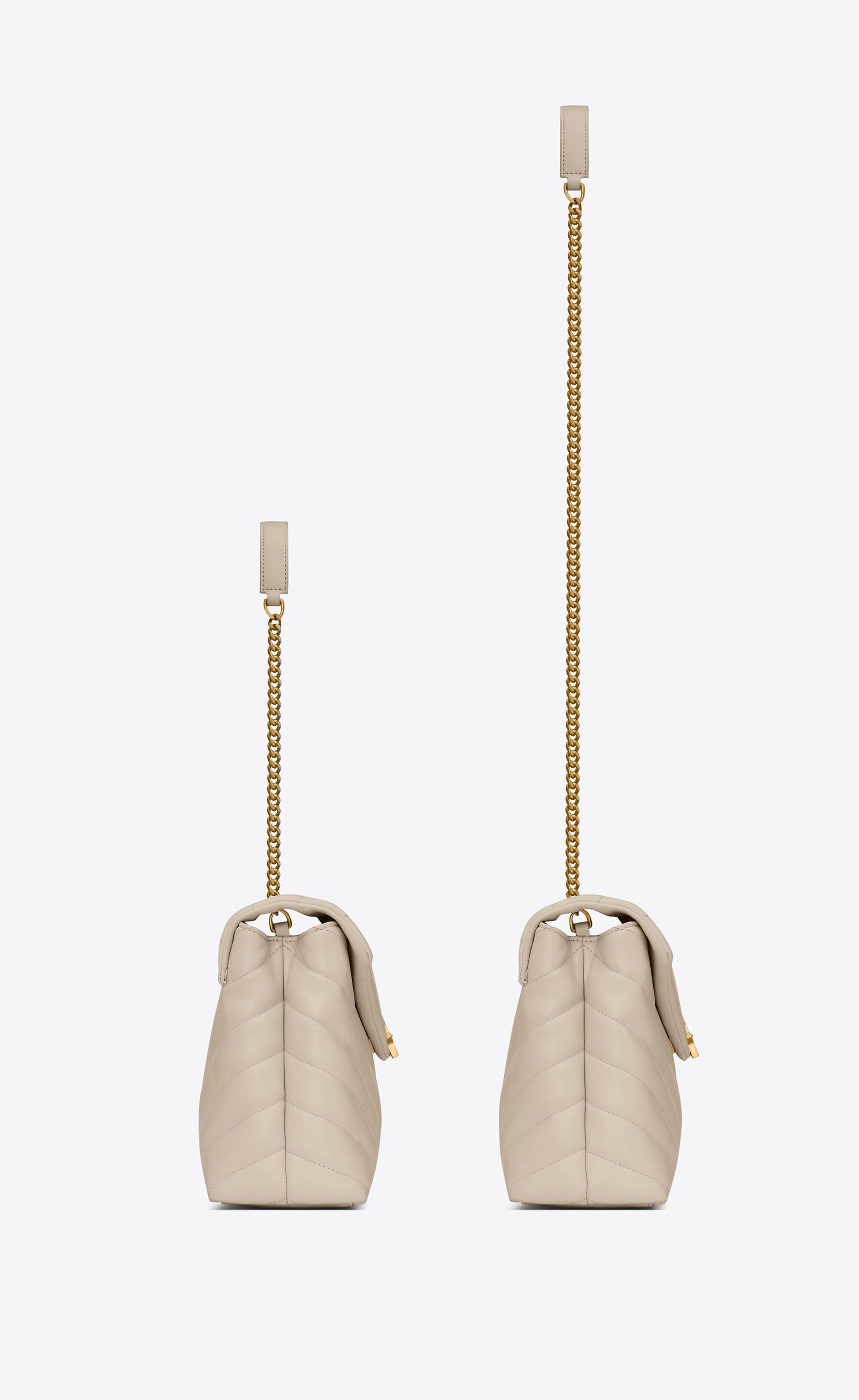 loulou small chain bag in matelassé "y" leather - 4