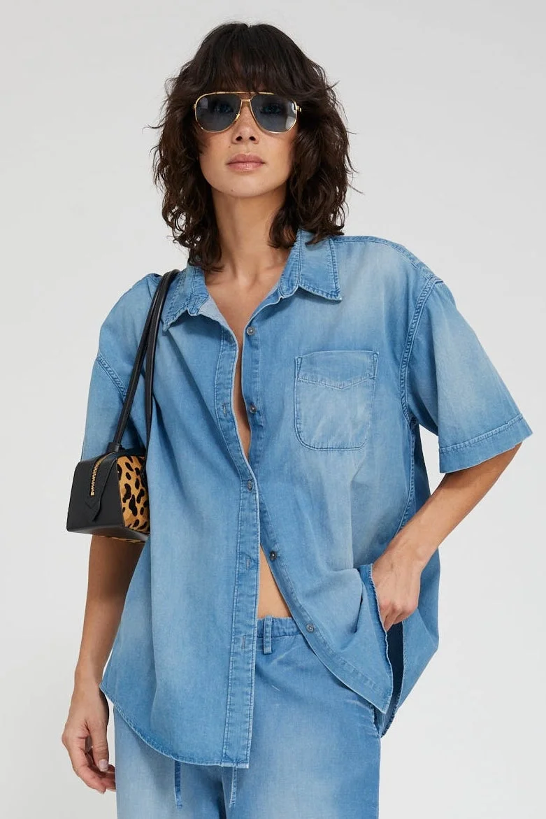 HELENA SHORT SLEEVE BUTTON DOWN - 1