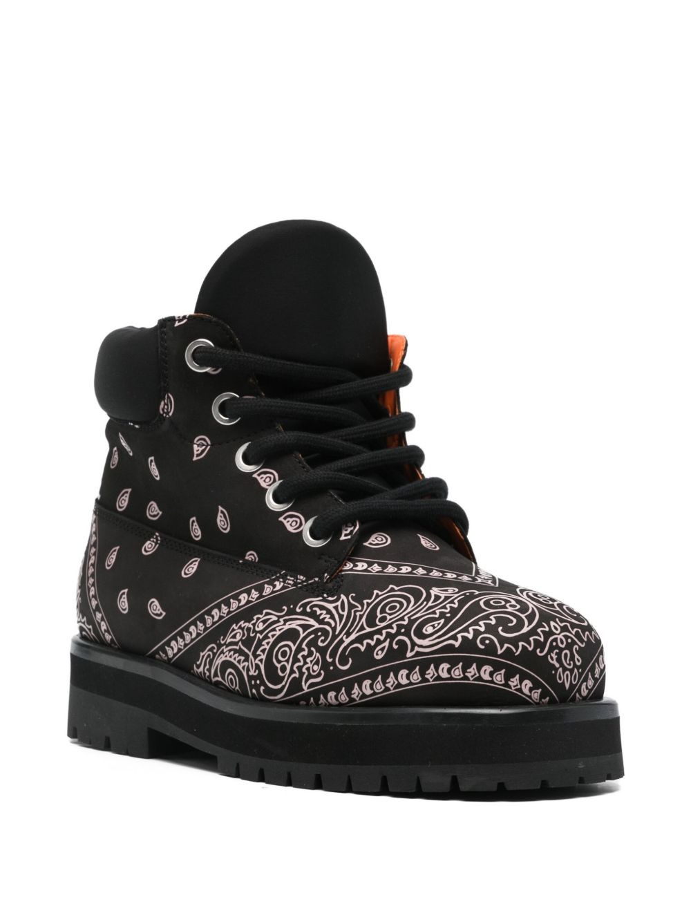 bandana-print high top sneakers - 2