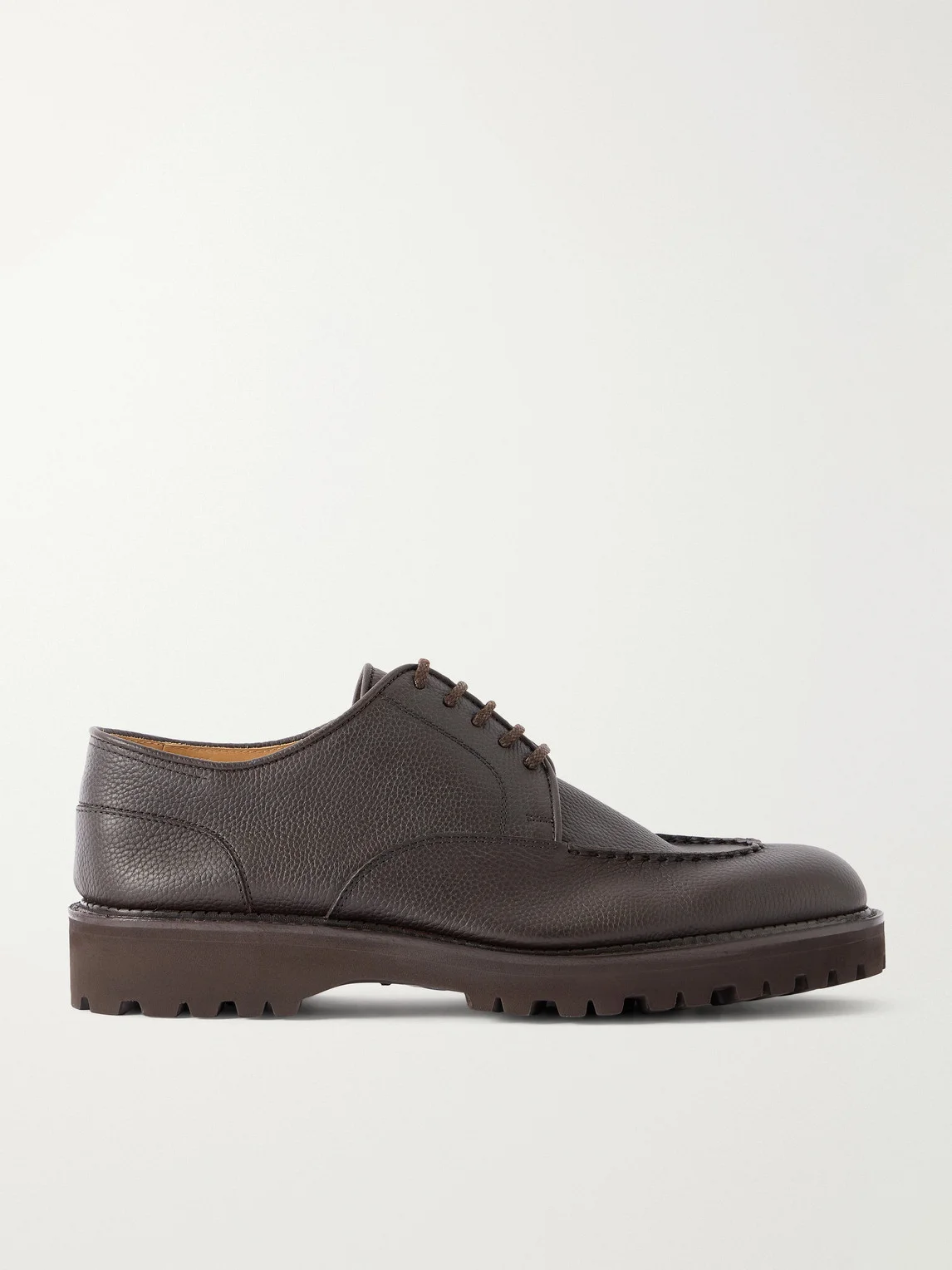 Land Full-Grain Leather Derby Shoes - 1