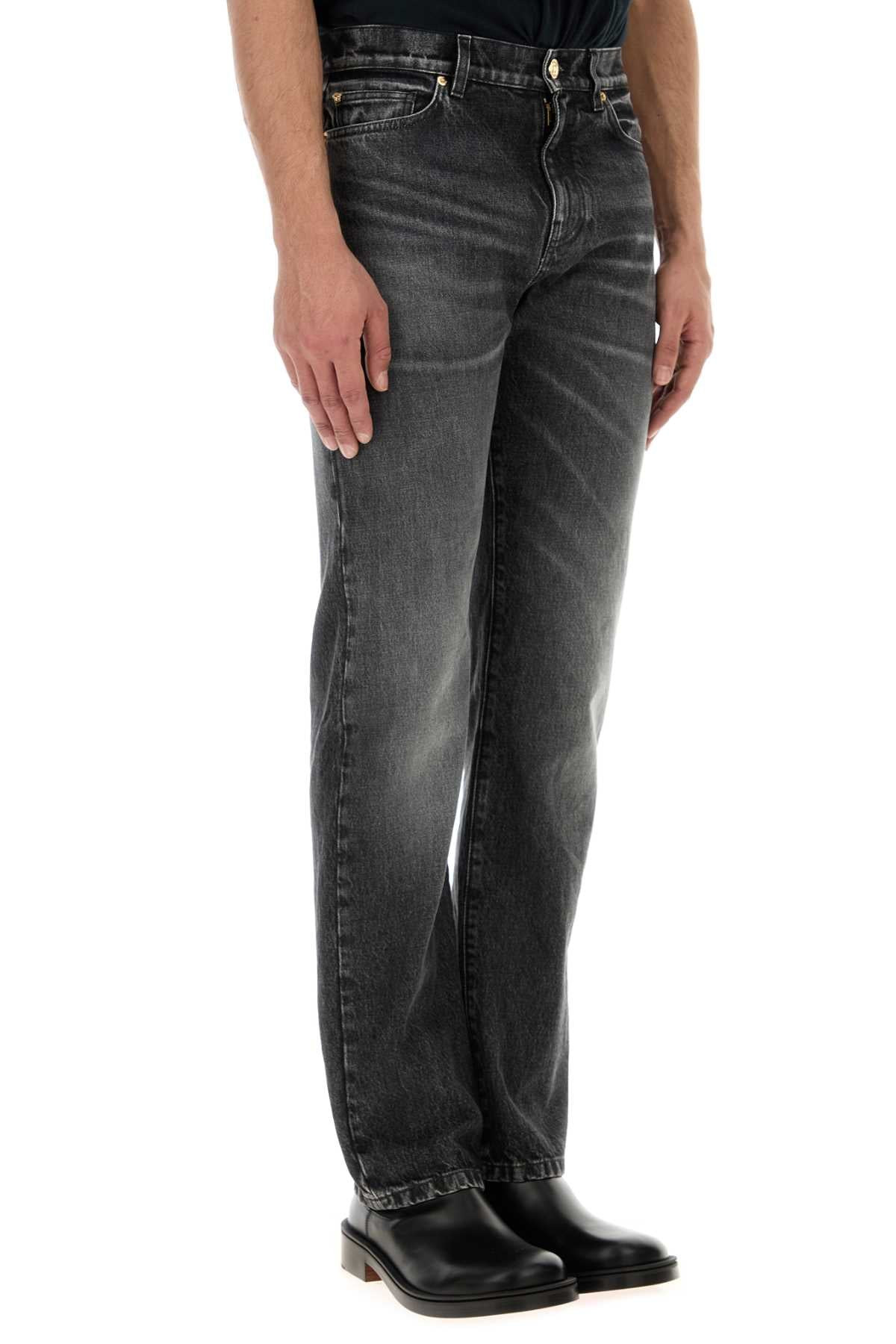 Versace Men Slate Denim Jeans - 3