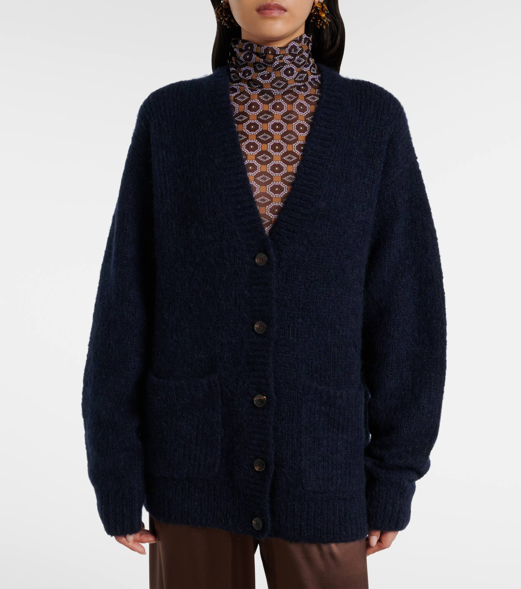 Alpaca and wool-blend cardigan - 6