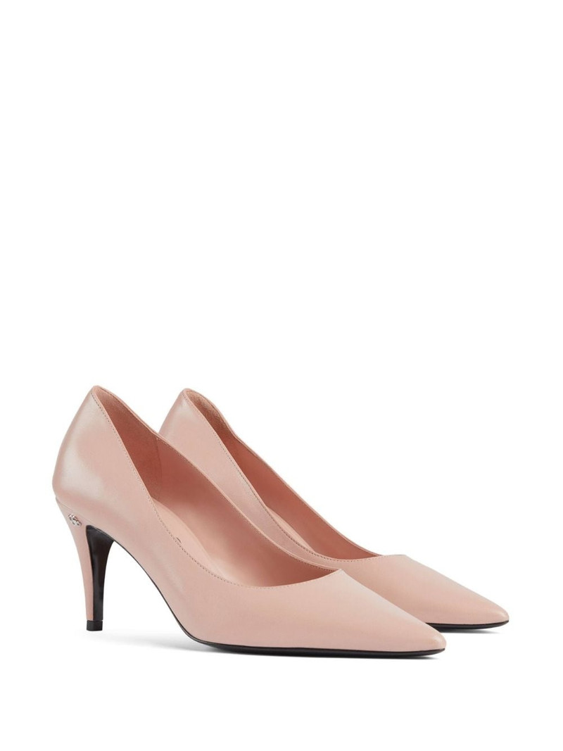 GUCCI pointed-toe leather pumps outlook
