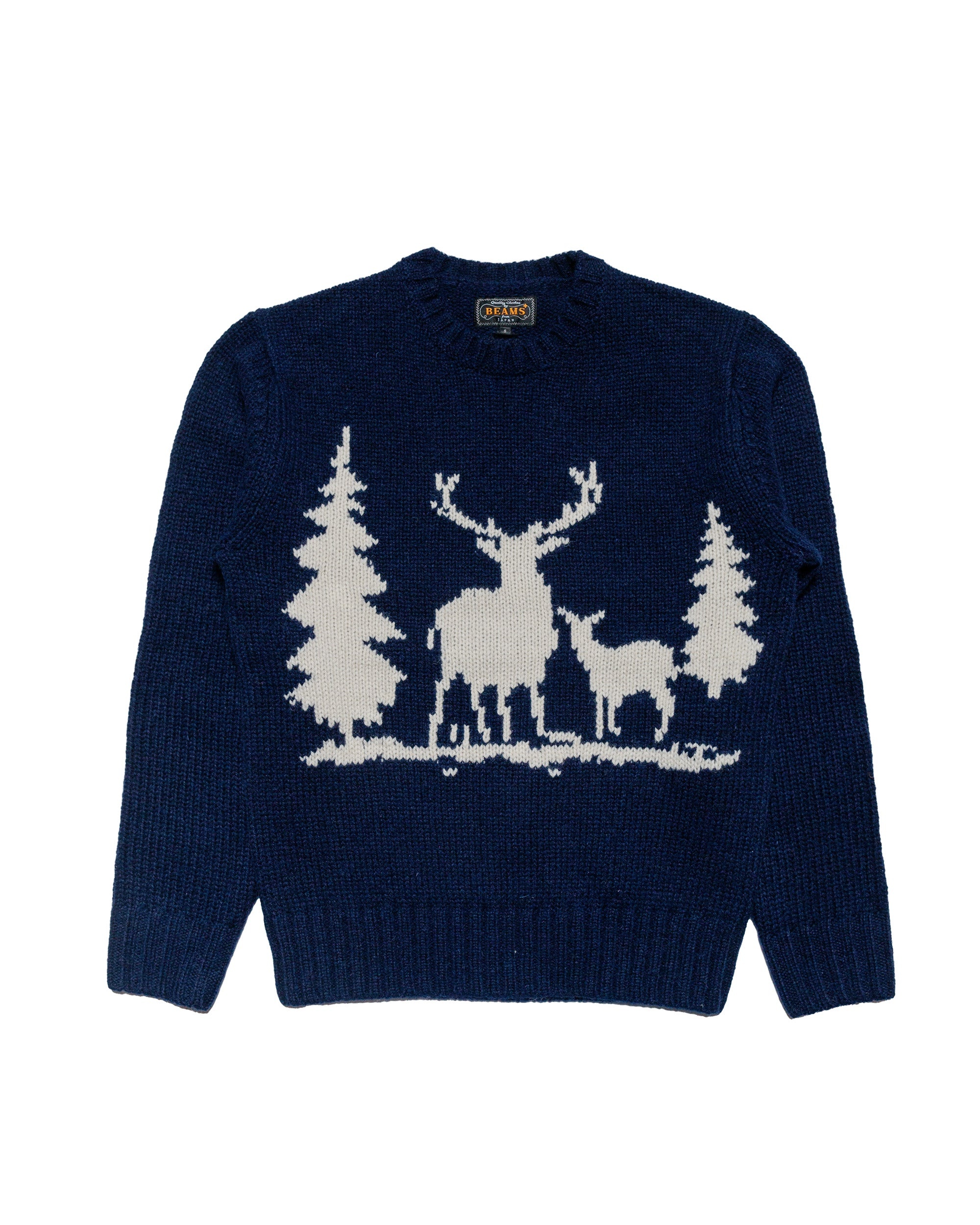 Crew Intarsia 3G Navy - 1