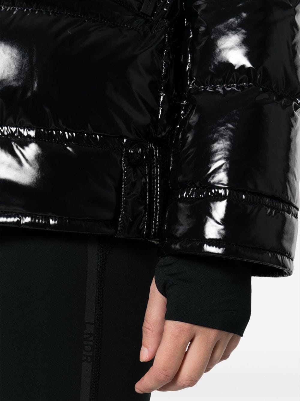 funnel-neck padded jacket - 5