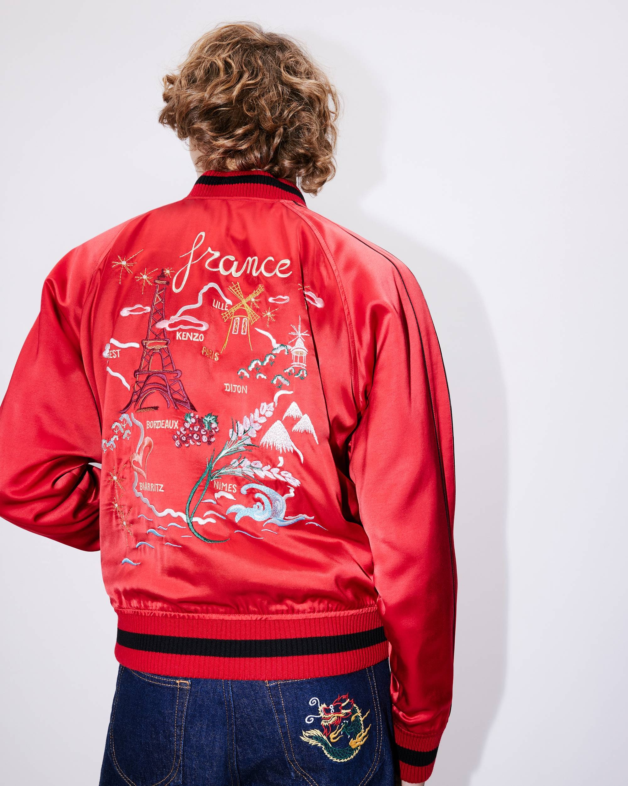 'Year of the Dragon' reversible embroidered genderless jacket - 9