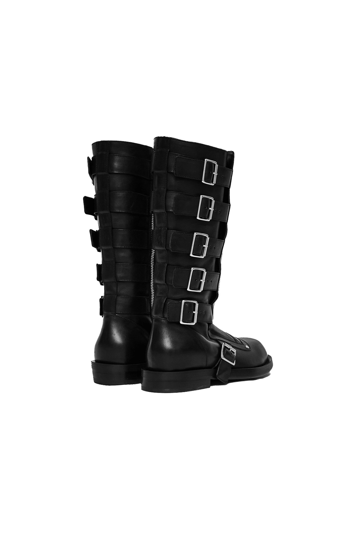 Ann Demeulemeester Jace Biker Belted Boots - 3