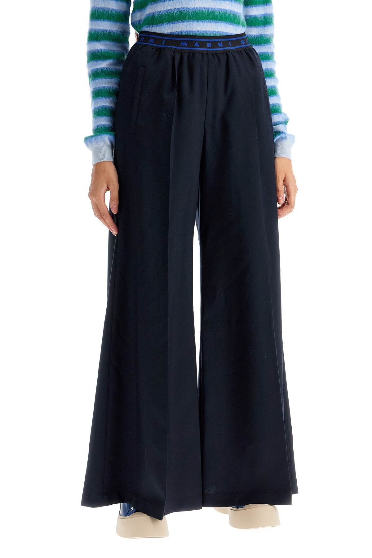 Marni Tropical Wool Palazzo Pants For Women - 2