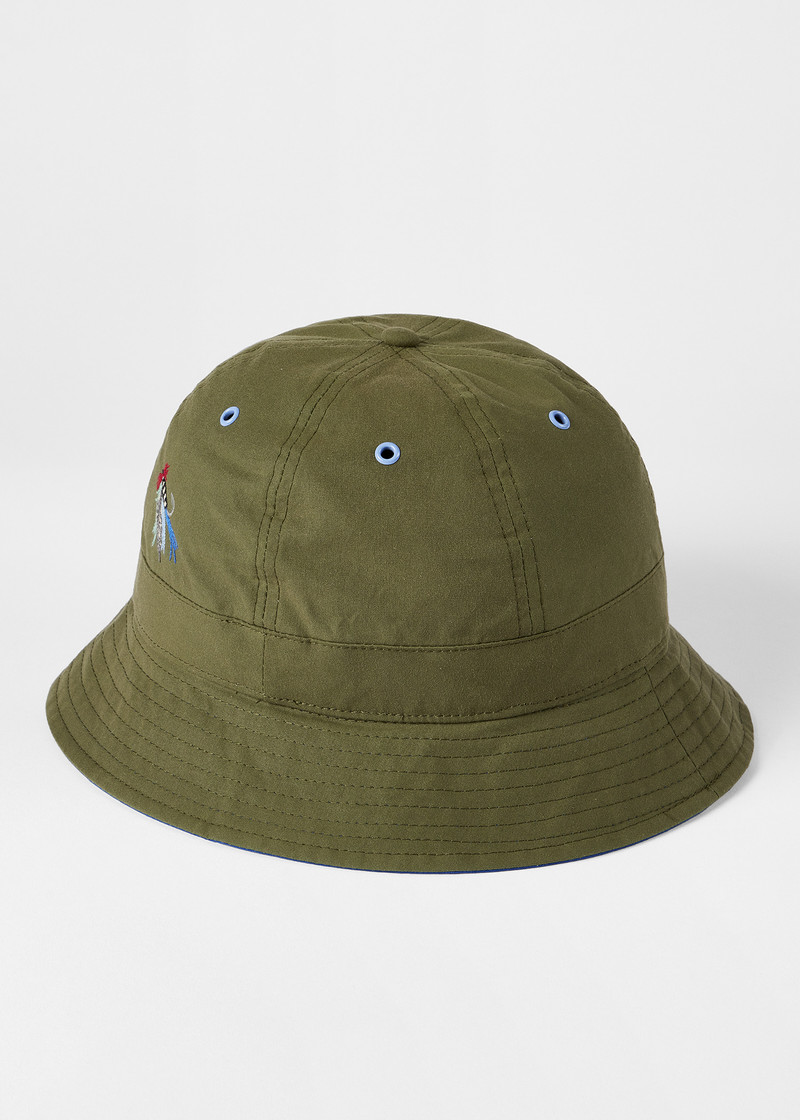Paul Smith Paul Smith loves Barbour - Khaki Bucket Hat outlook