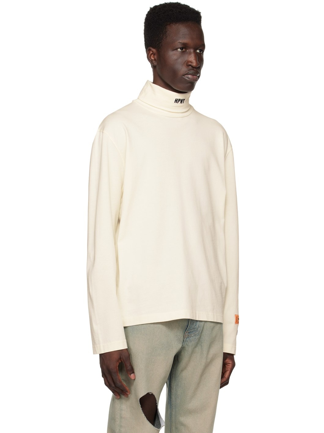 White 'HPNY' Long Sleeve T-Shirt - 2