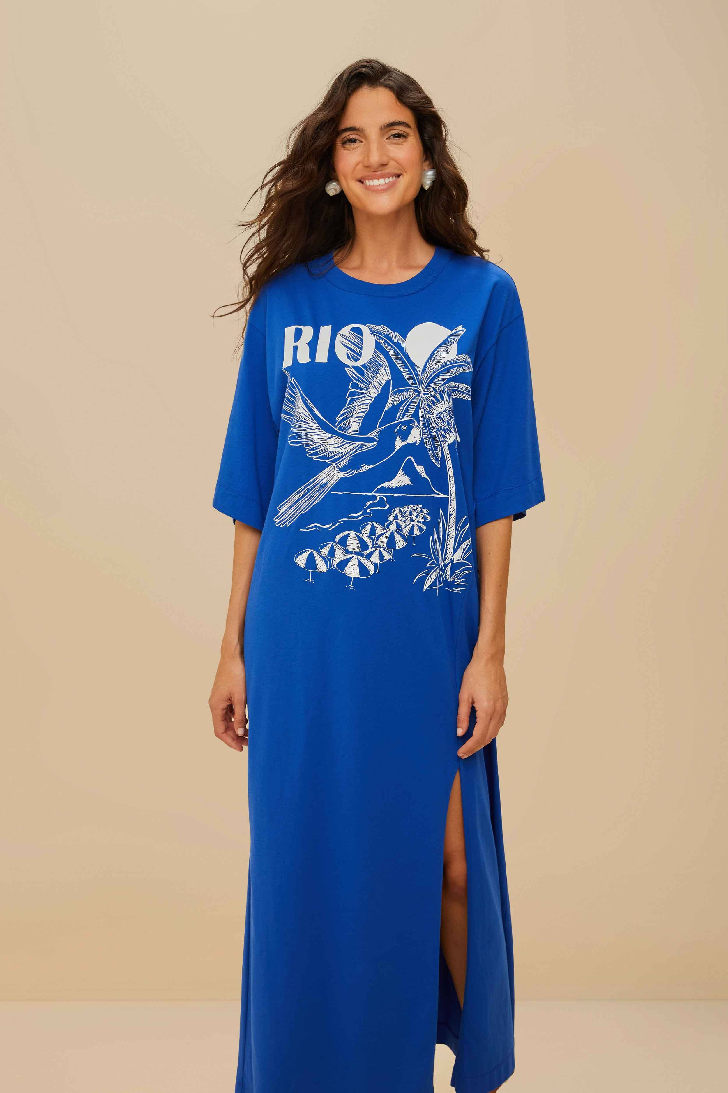 Blue Rio Organic Cotton Maxi Dress - 2