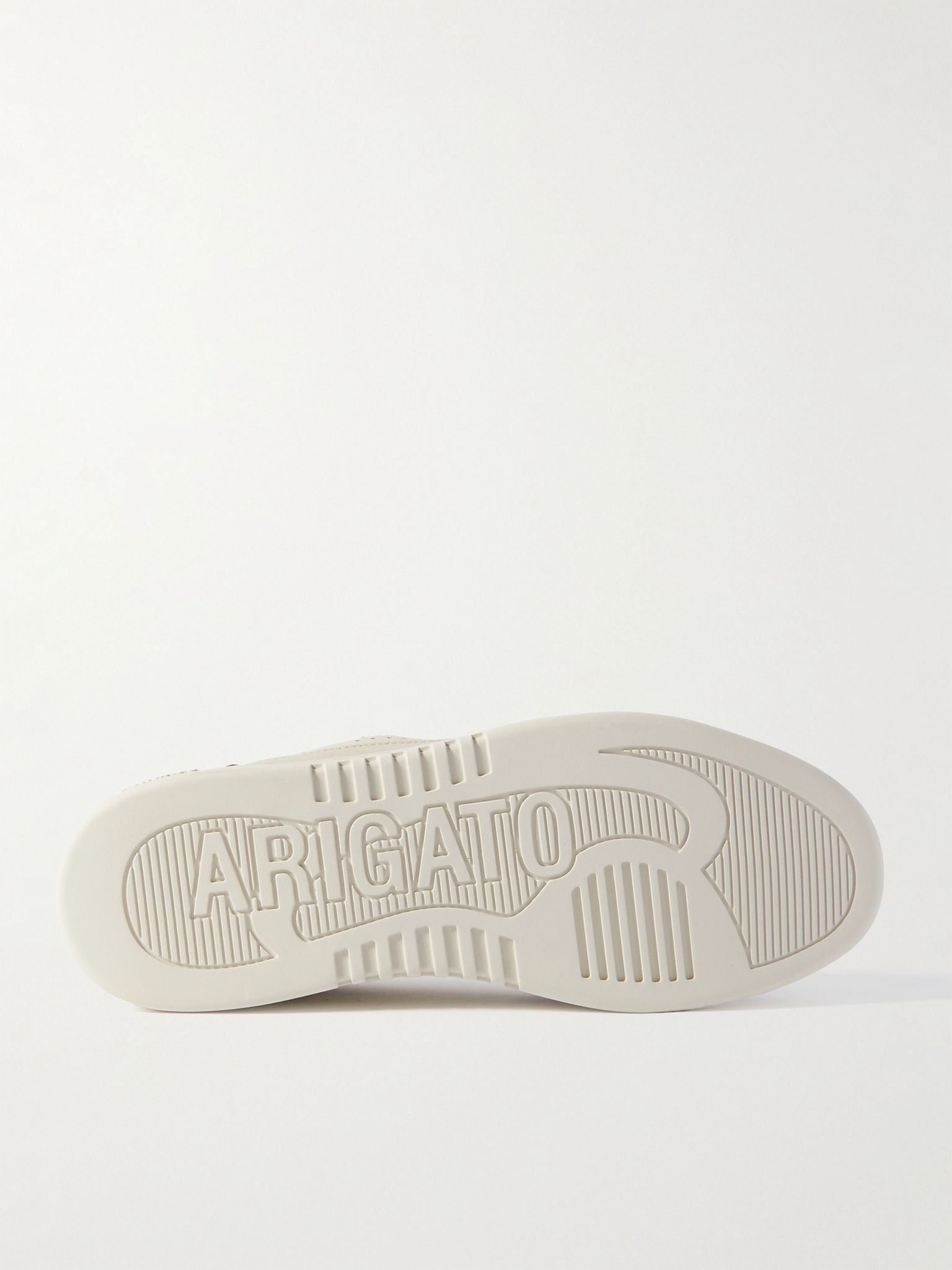 Dice Lo Nubuck-Trimmed Leather Sneakers Beige - 3