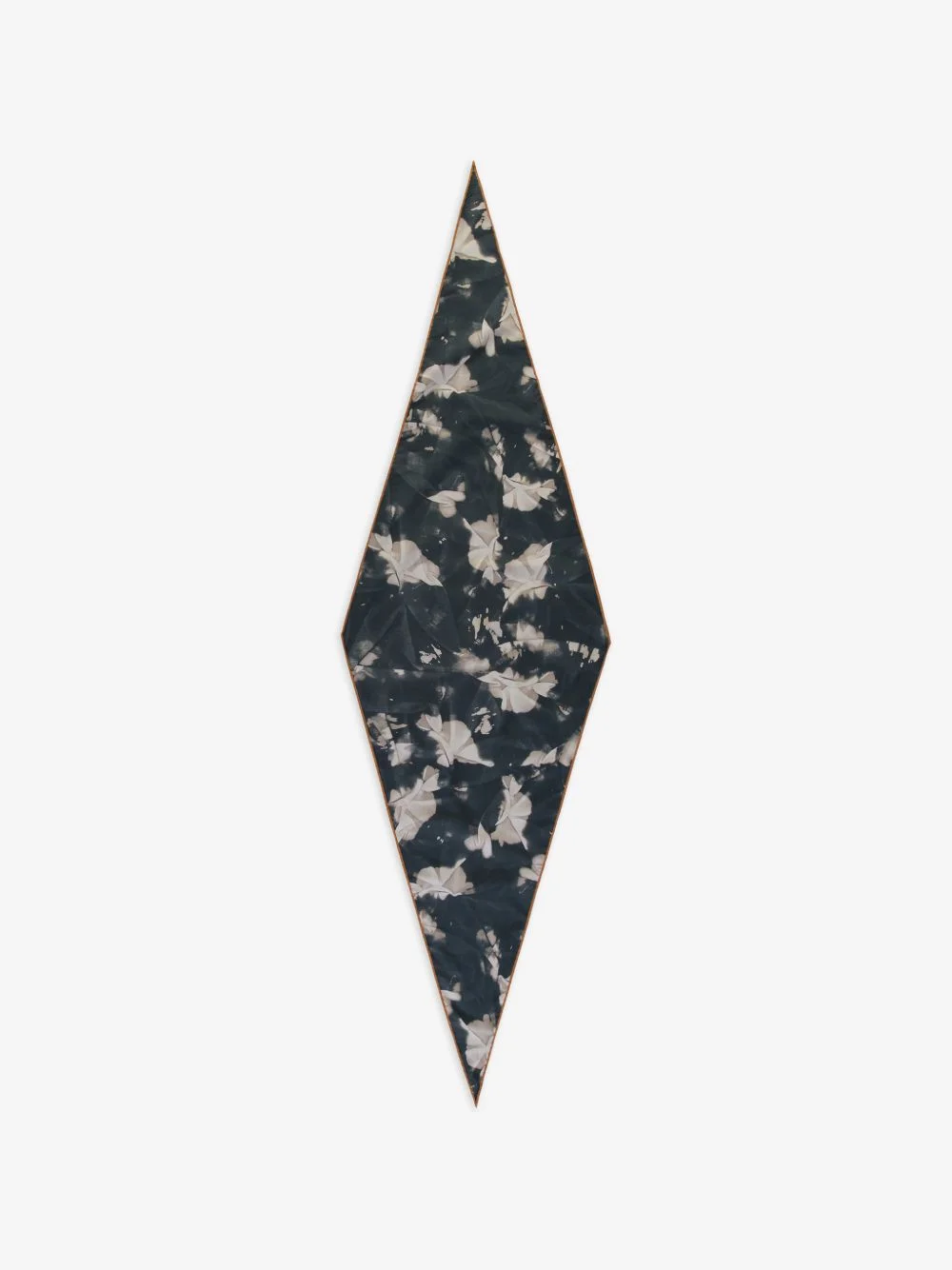 floral-print diamond-shaped scarf - 1