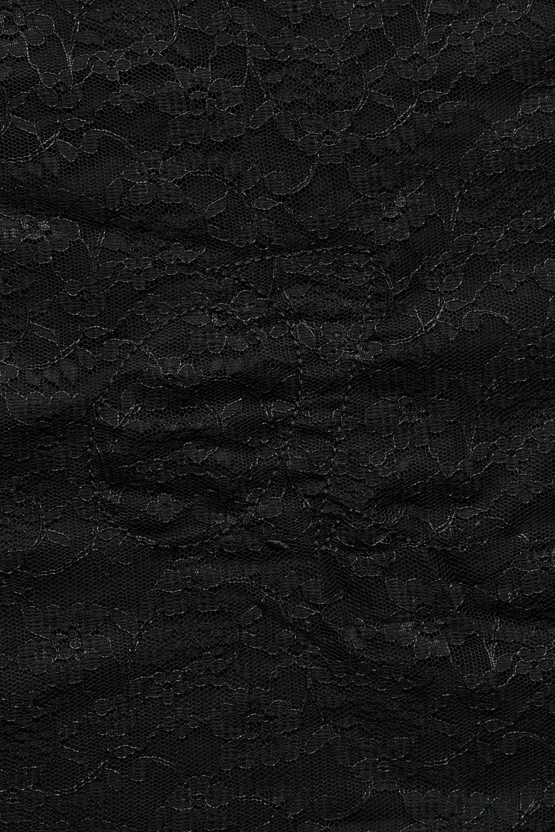 Layered Scarf Eclipse Black Merino Voile 3