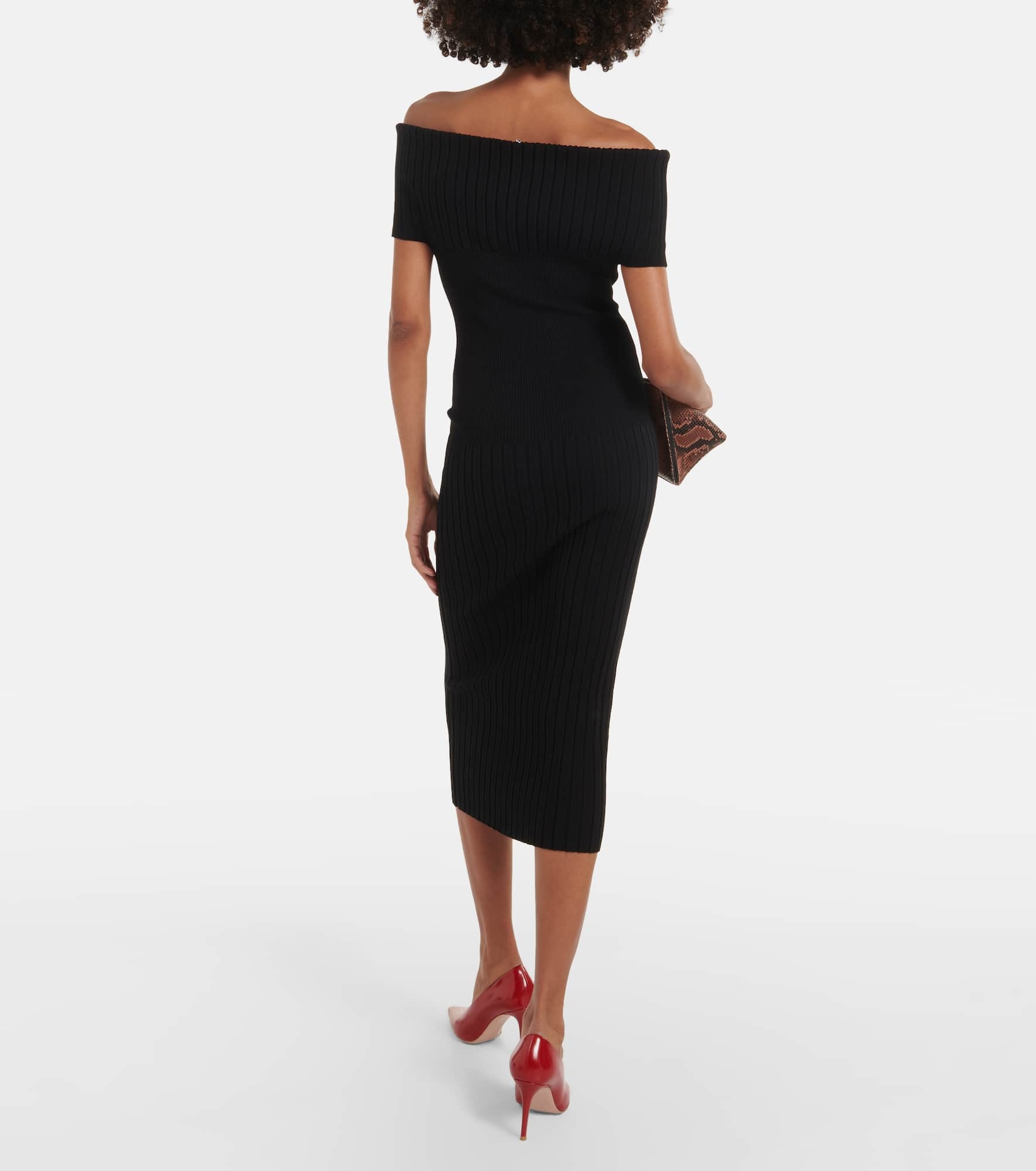 Feritos off-shoulder midi dress - 3