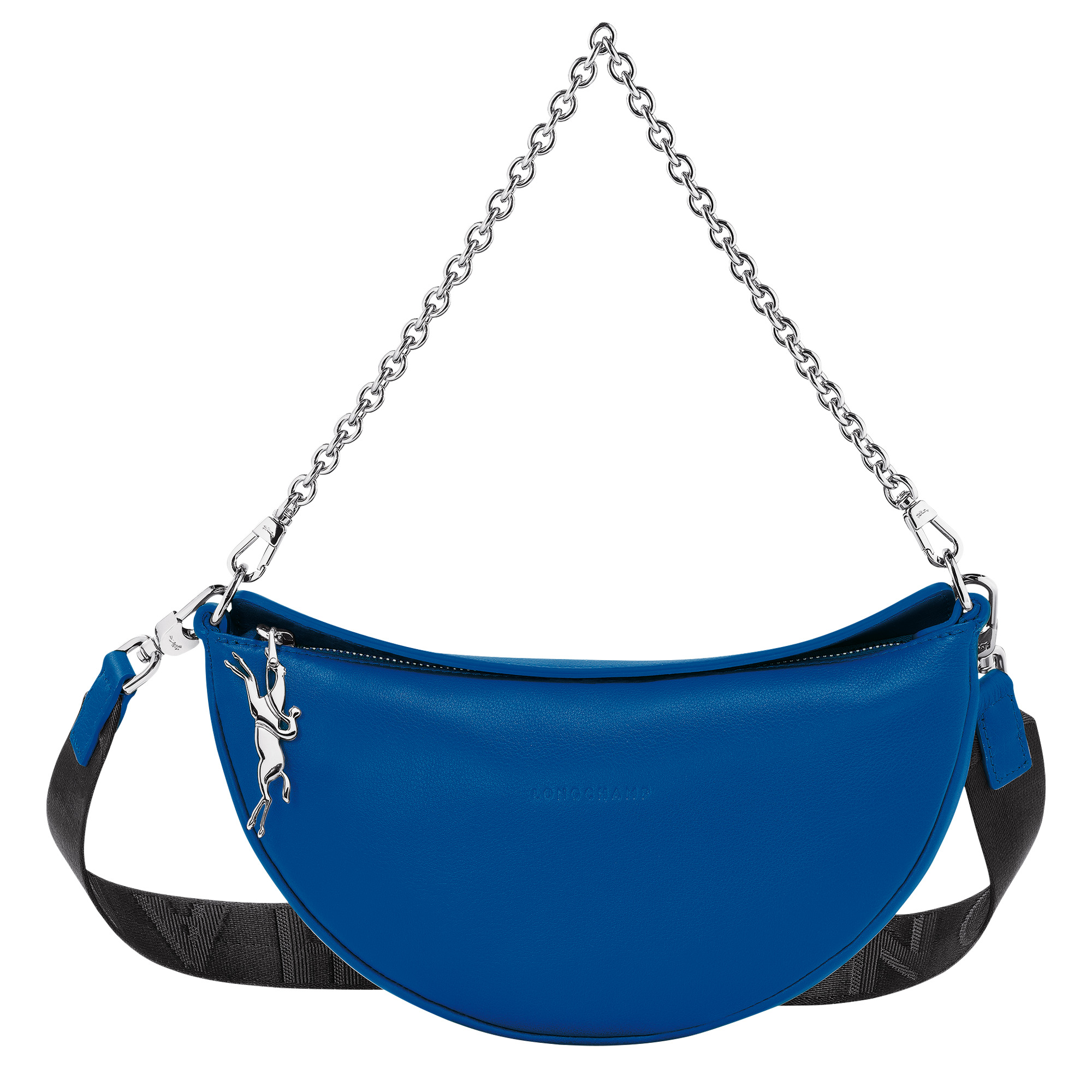Smile S Crossbody bag Electric Blue - Leather - 1