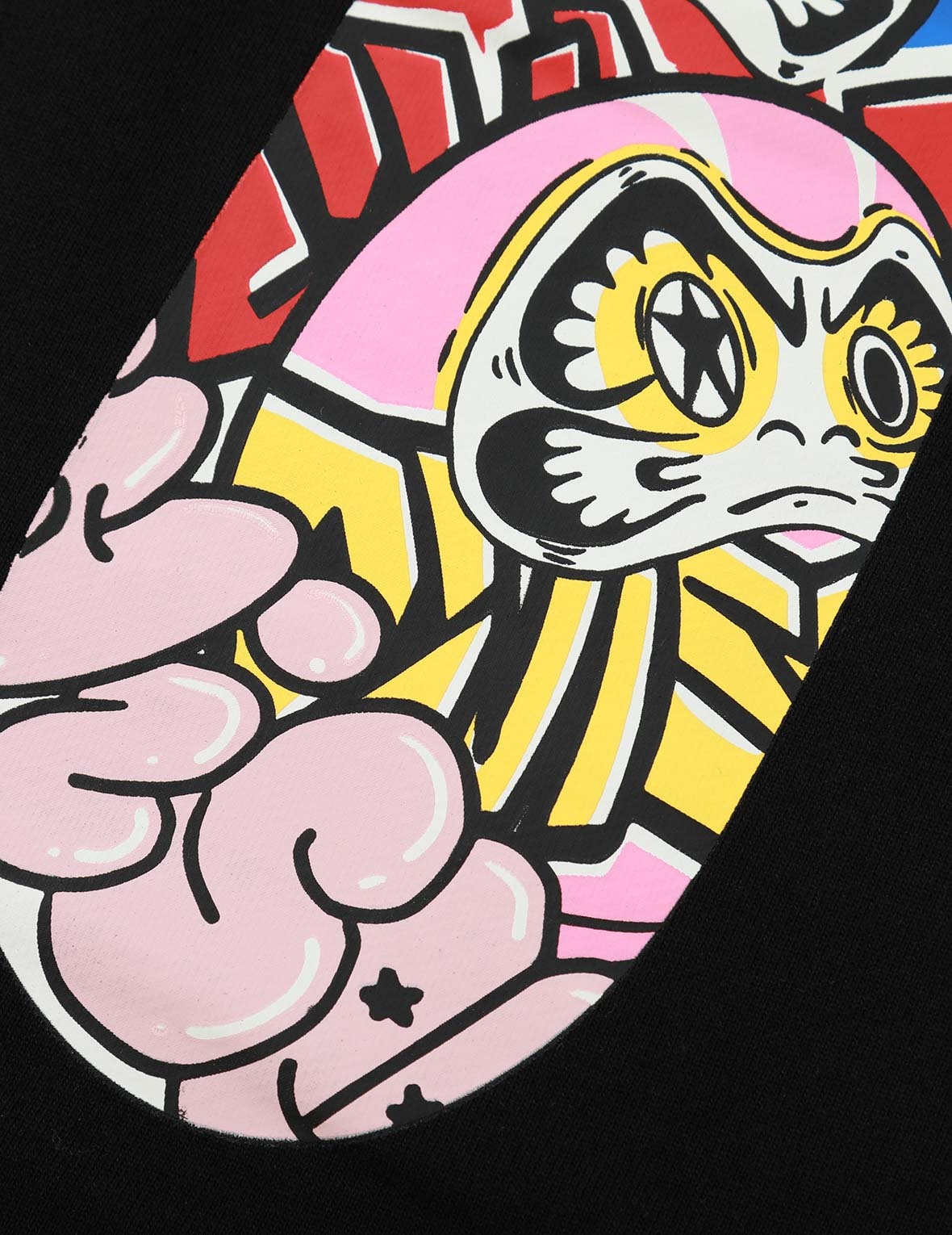 GRAFFITI DARUMA DAICOCK PRINT SWEATPANTS - 8