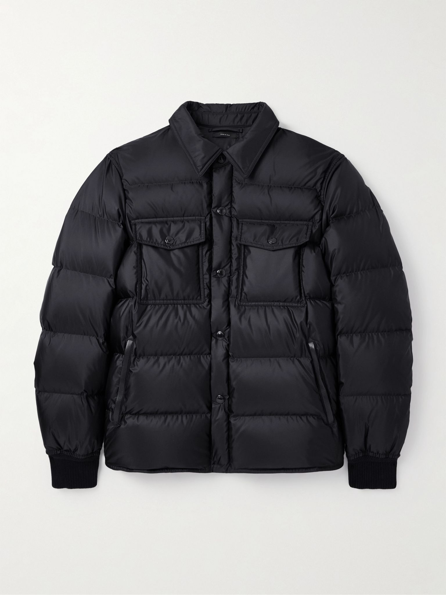 Quilted Shell Down Jacket Black - 1